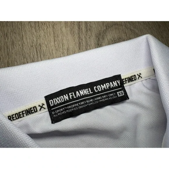 Dixxon Flannel Co Polo Shirt Mens White G-Sport Performance Golf Casual NWT XS - Picture 3 of 8